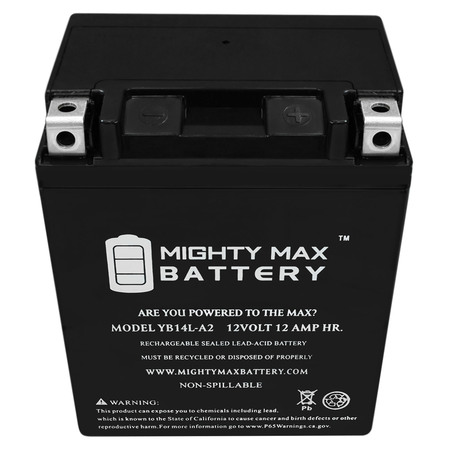 Mighty Max Battery 12-Volt 12 Ah 210 CCA Rechargeable Sealed Lead Acid Battery YB14L-A2
